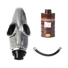 普达PD-4001防毒面具 防喷漆有机气体蒸汽氯气丙酮硝基笨乙烷 面罩+[P-A-3]褐色高级+0.5米导管+背包