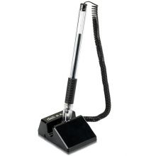 得力（deli） 6791商务台笔中性黑色签字笔书写笔桌笔台式银行使用0.5mm 24支 /盒