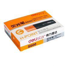  得力（deli）彩色荧光笔 水性记号笔 重点标记笔 10支/盒 S600