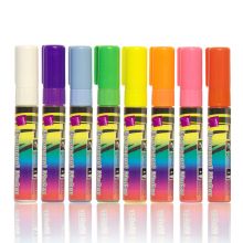 AUCS led荧光板专用笔粗 黑板荧光笔荧光板笔POP笔麦克笔海报广告画笔彩色 8mm/6mm 8支/8色